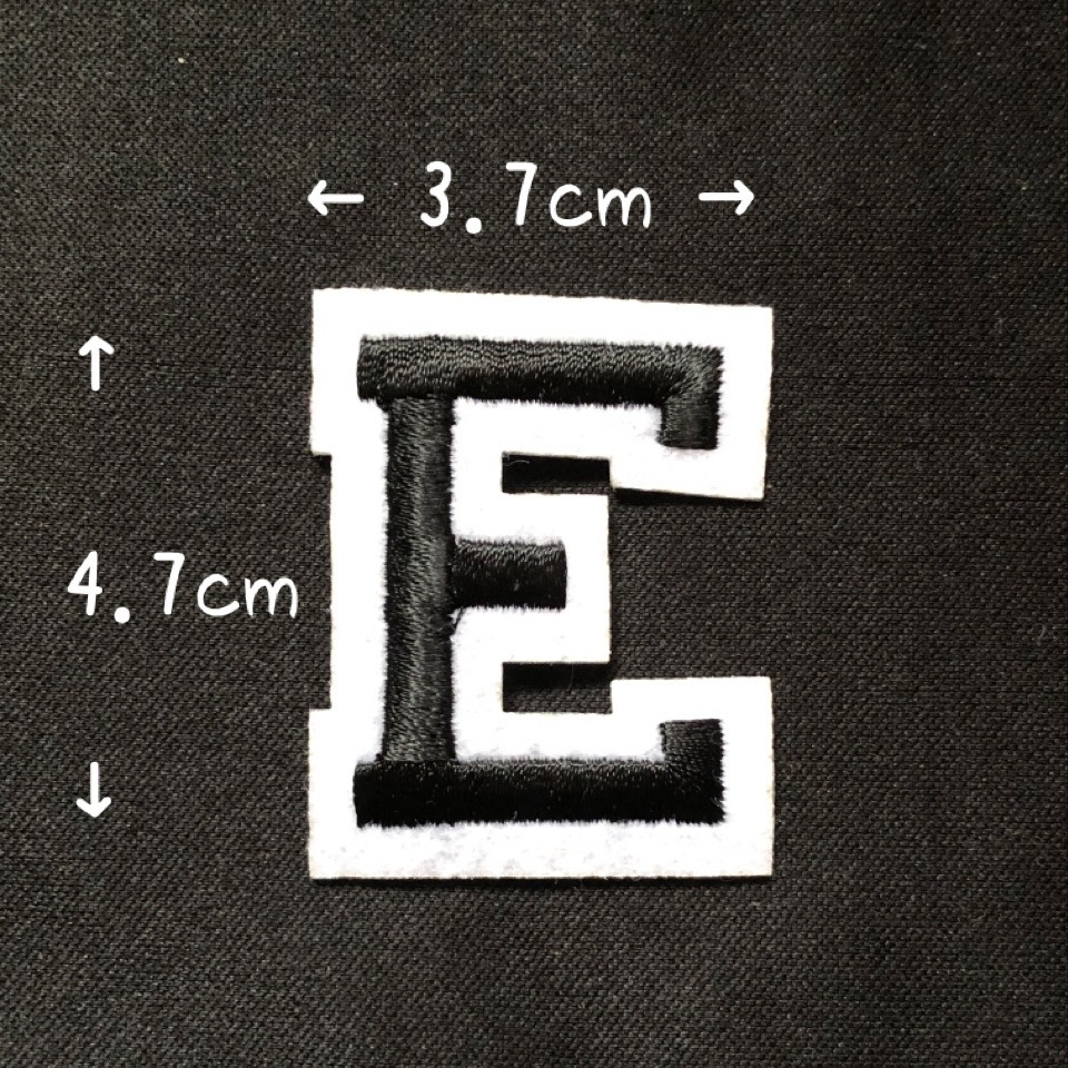 ブラック アルファベット ワッペン 1枚 |  | 05