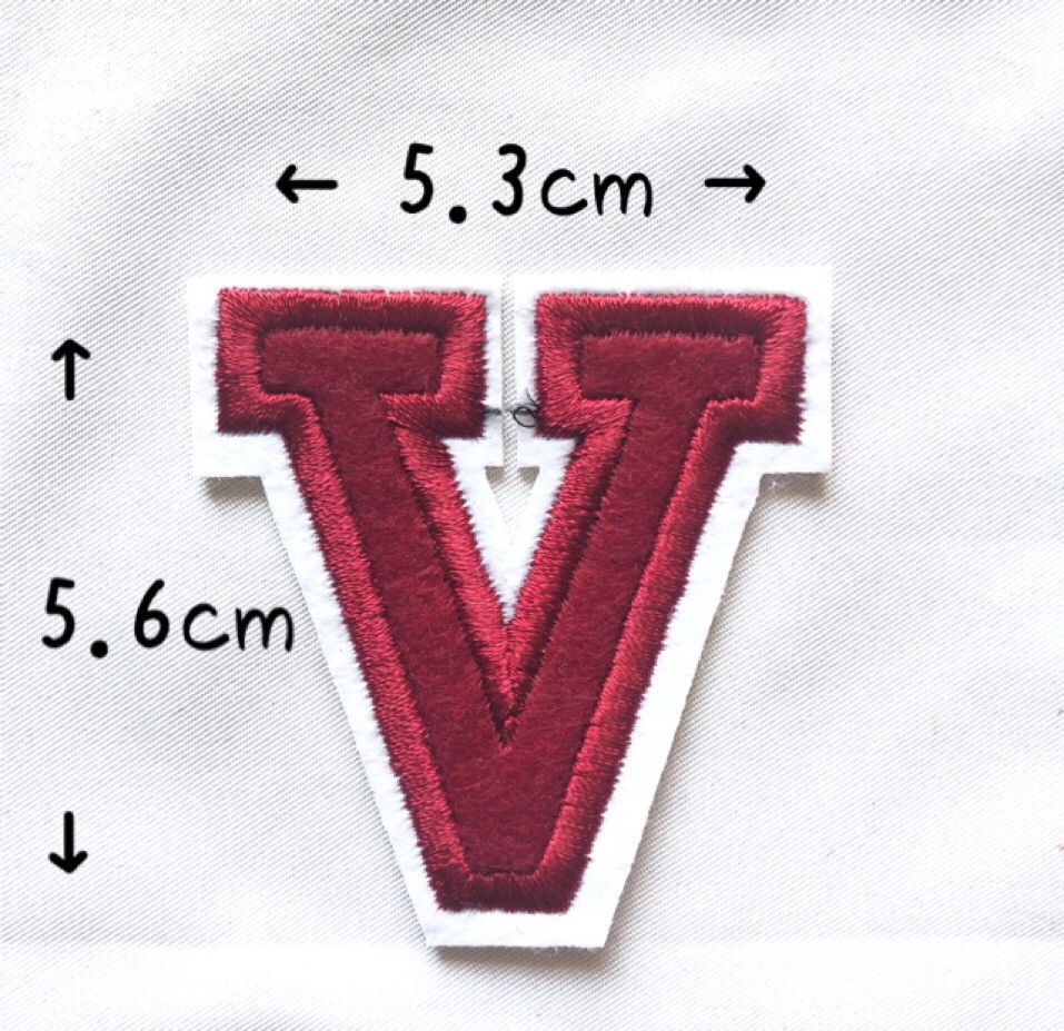 レッド アルファベット ワッペン 1枚 |  | 22