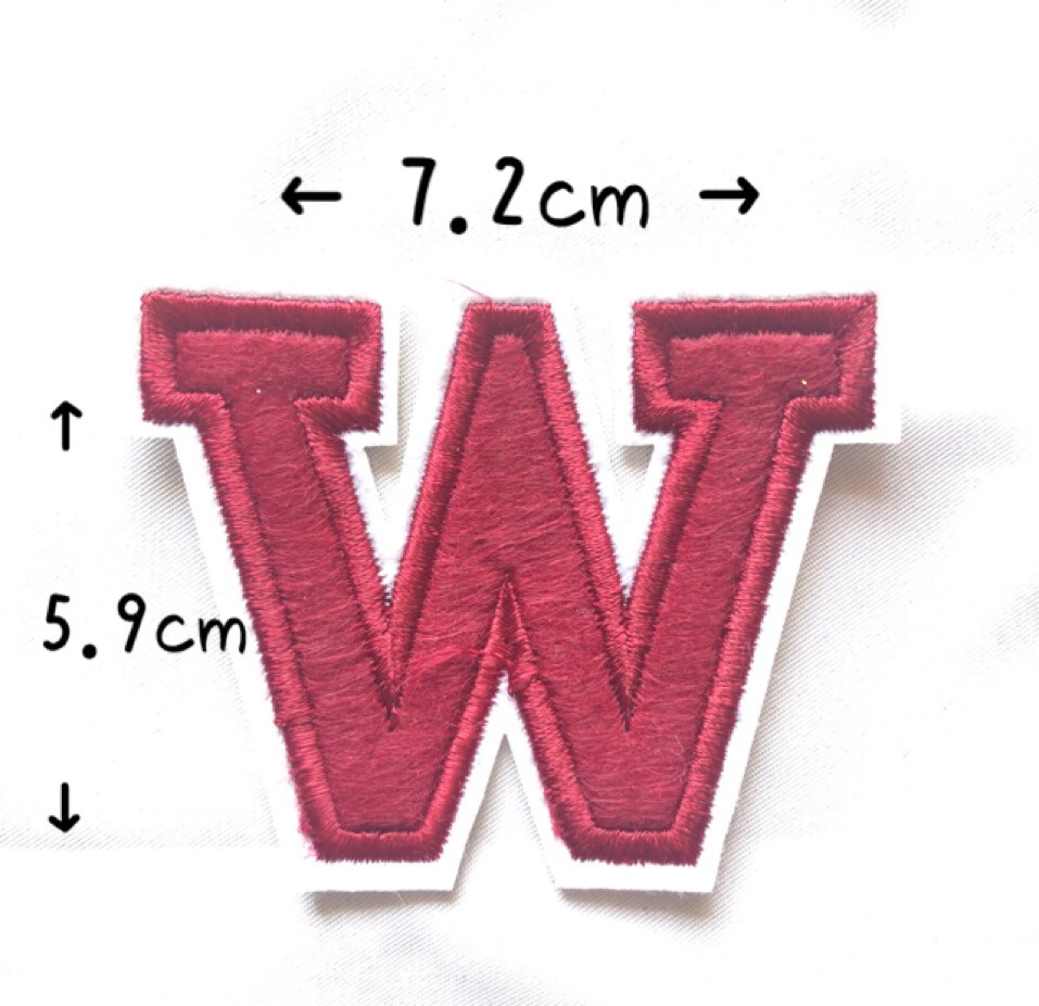 レッド アルファベット ワッペン 1枚 |  | 23