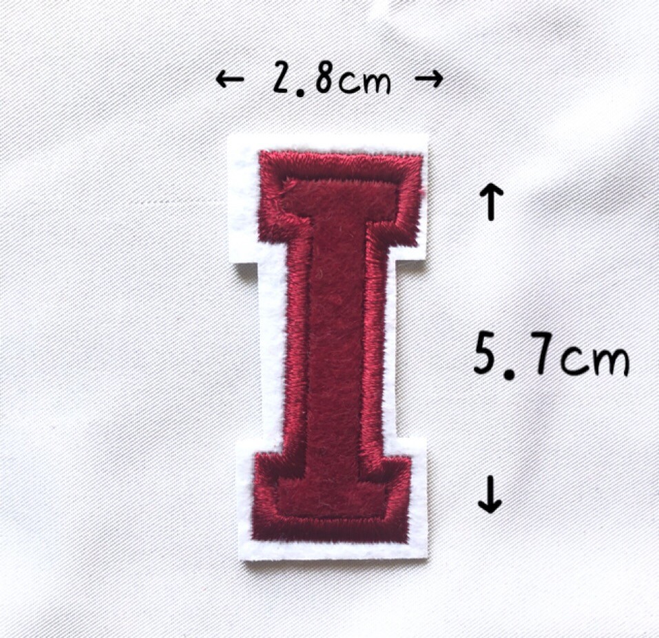 レッド アルファベット ワッペン 1枚 |  | 09