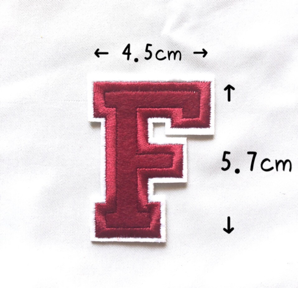 レッド アルファベット ワッペン 1枚 |  | 06