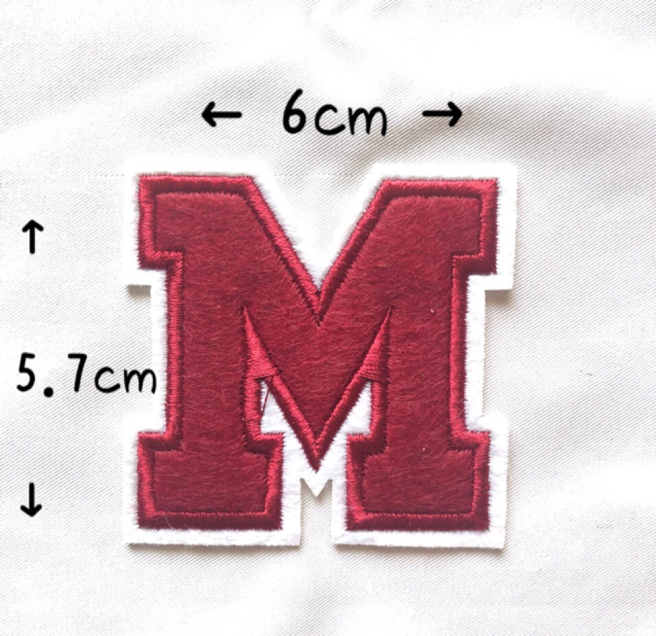 レッド アルファベット ワッペン 1枚 |  | 13