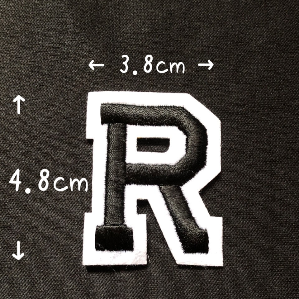 ブラック アルファベット ワッペン 1枚 |  | 18