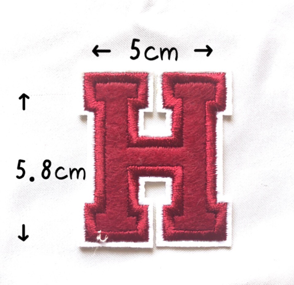 レッド アルファベット ワッペン 1枚 |  | 08
