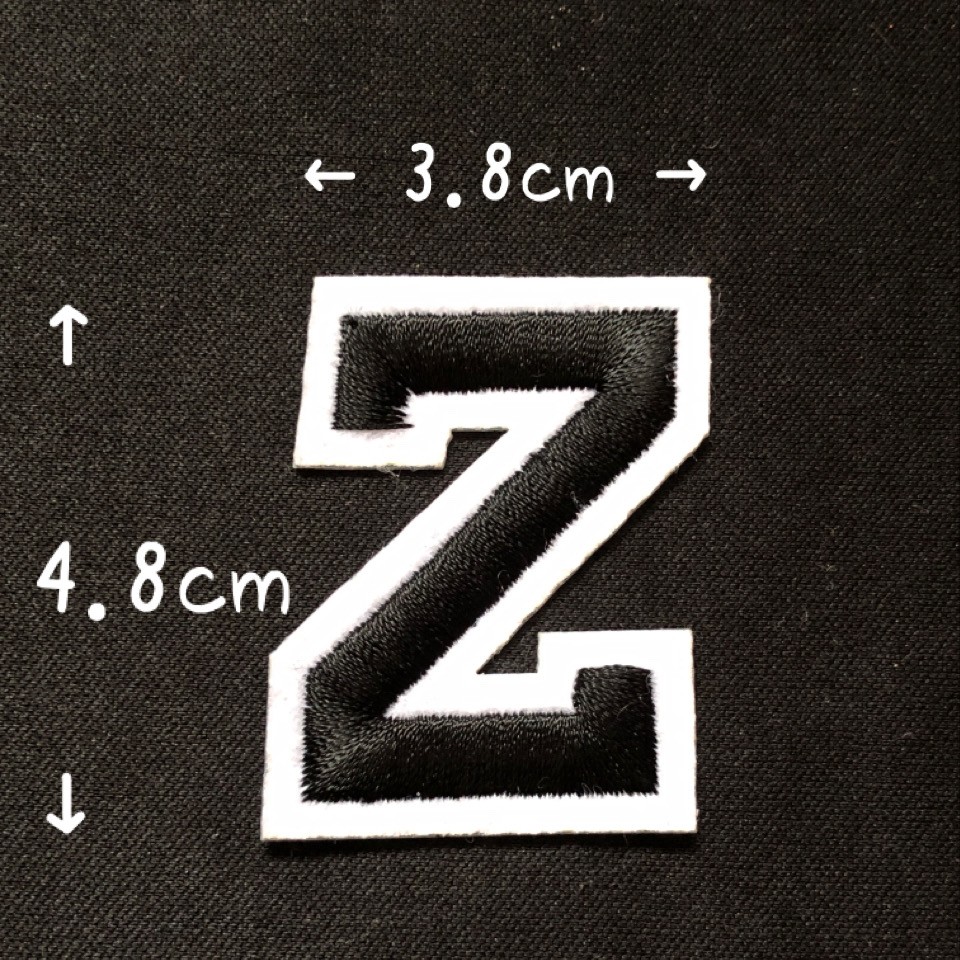 ブラック アルファベット ワッペン 1枚 |  | 26