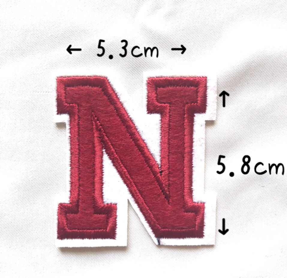 レッド アルファベット ワッペン 1枚 |  | 14