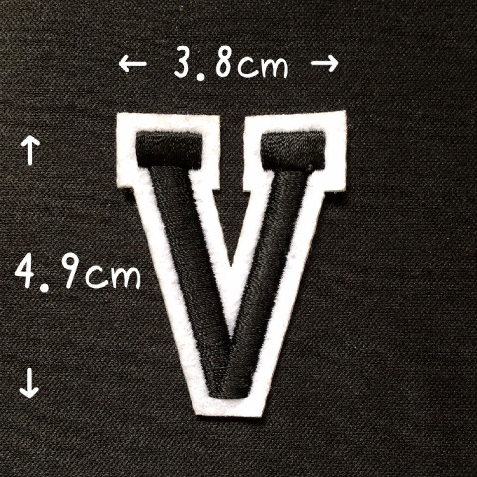 ブラック アルファベット ワッペン 1枚 |  | 22