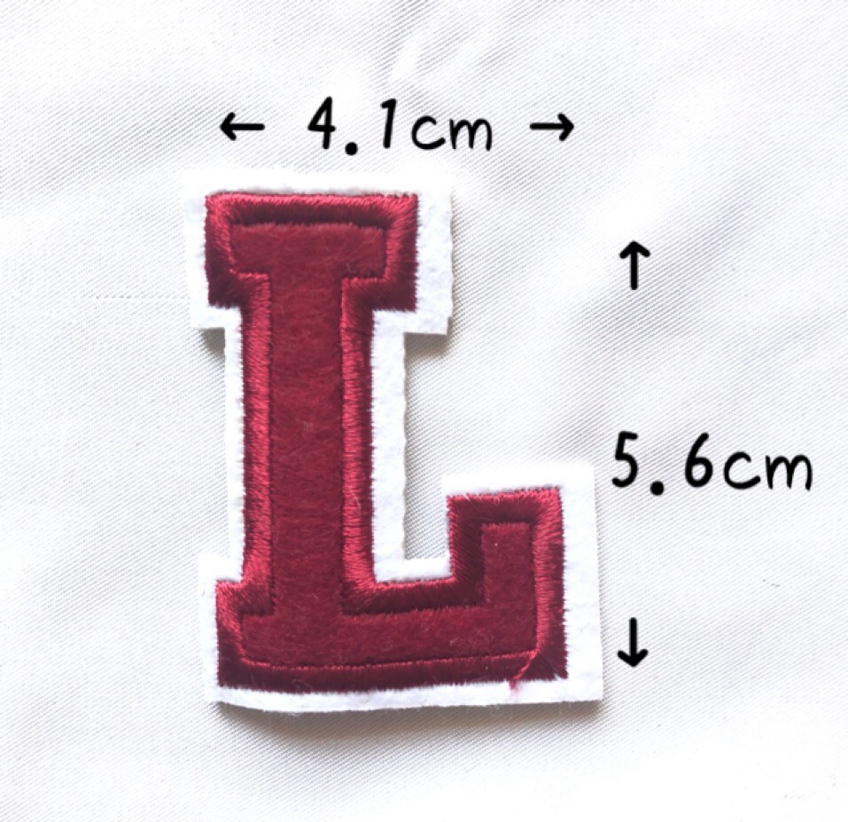 レッド アルファベット ワッペン 1枚 |  | 12