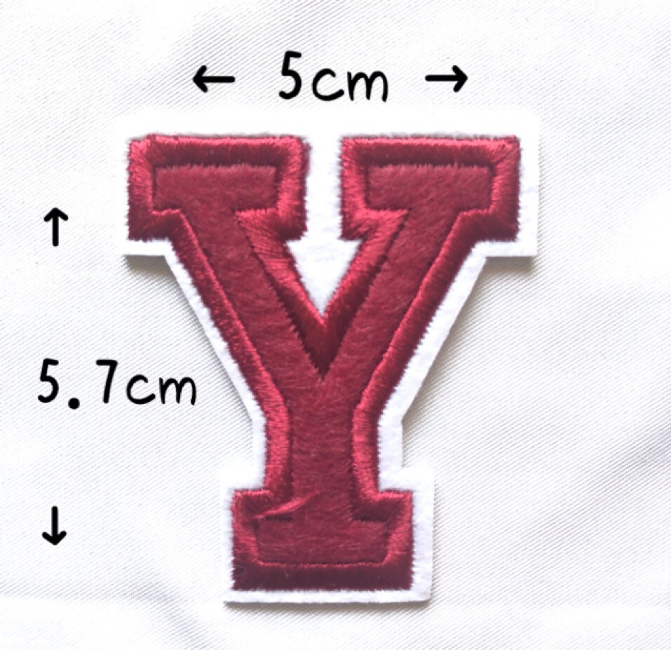 レッド アルファベット ワッペン 1枚 |  | 25