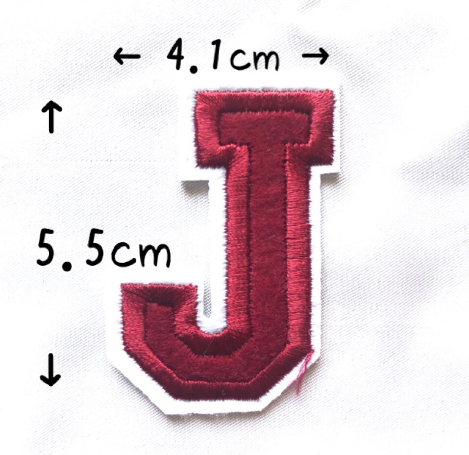 レッド アルファベット ワッペン 1枚 |  | 10