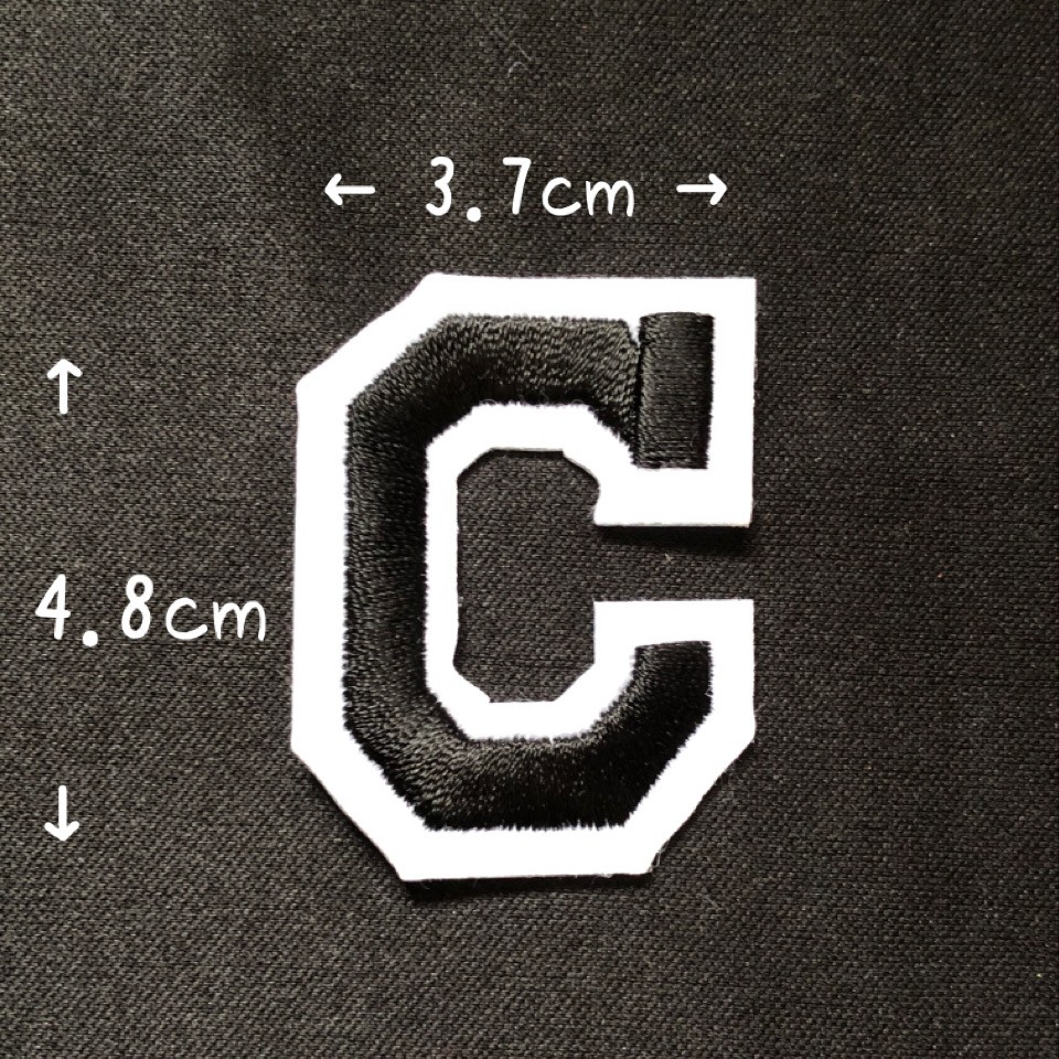 ブラック アルファベット ワッペン 1枚 |  | 03