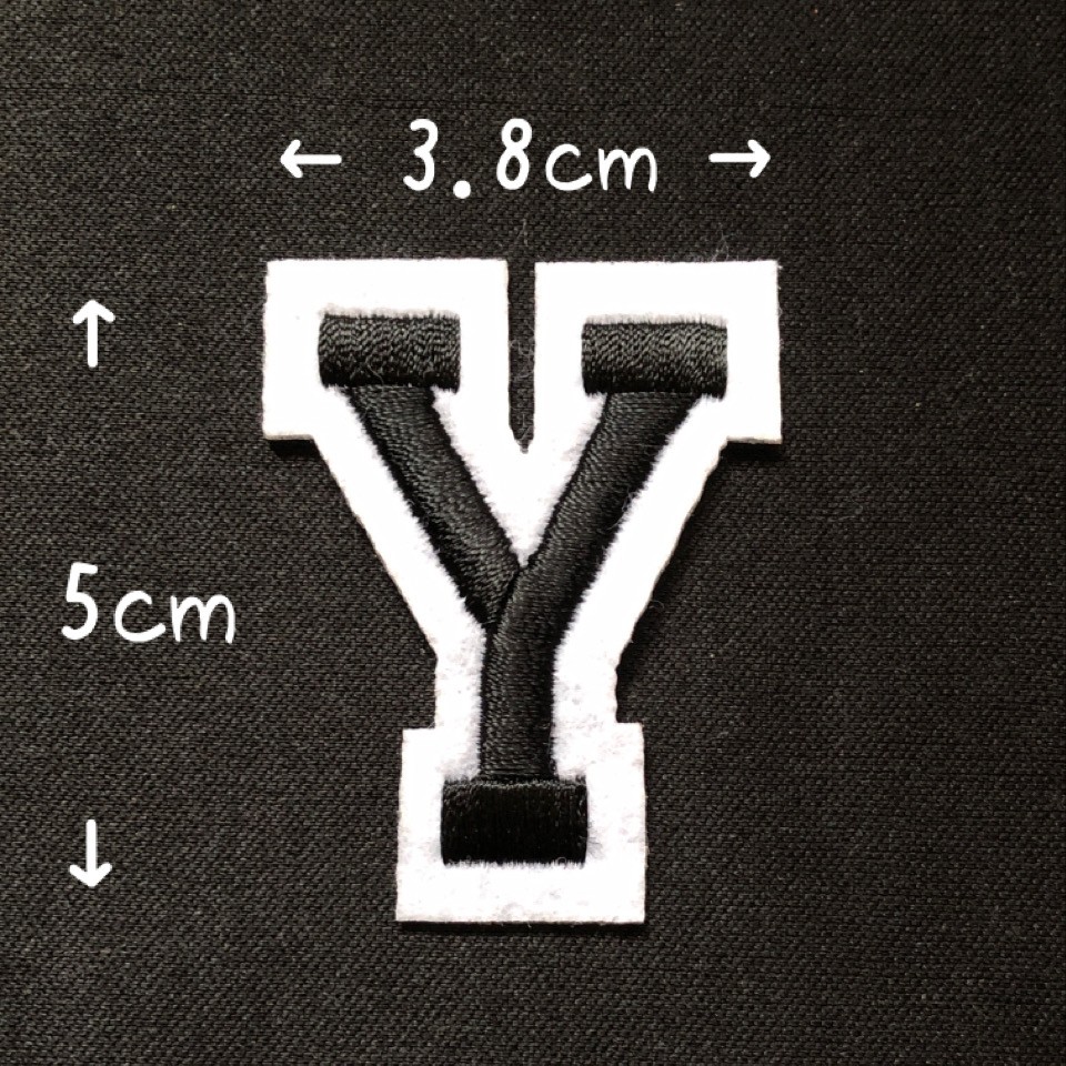 ブラック アルファベット ワッペン 1枚 |  | 25
