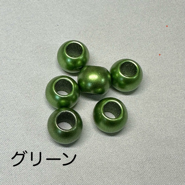 12個 12mm 大穴 マットカラー プラスチック ビーズ |  | 02