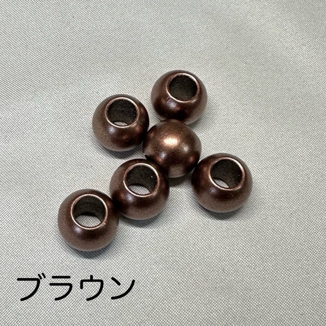 12個 12mm 大穴 マットカラー プラスチック ビーズ |  | 04