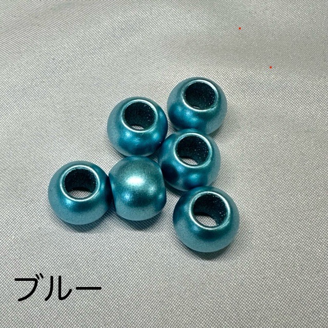 12個 12mm 大穴 マットカラー プラスチック ビーズ |  | 05