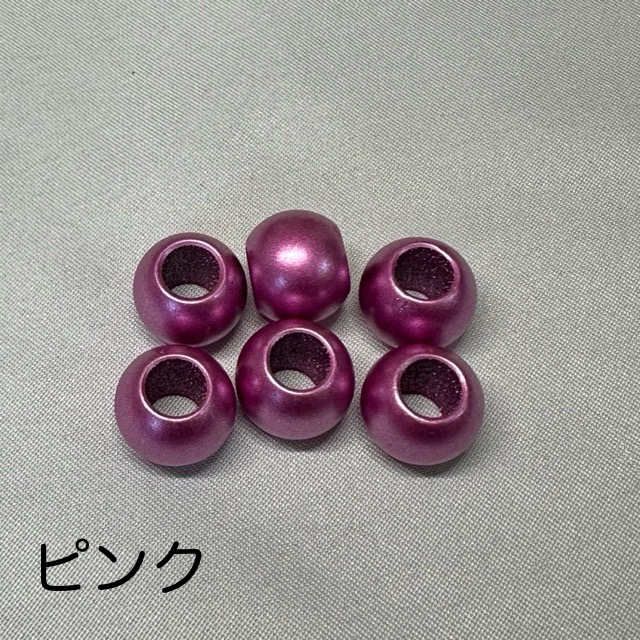12個 12mm 大穴 マットカラー プラスチック ビーズ |  | 06