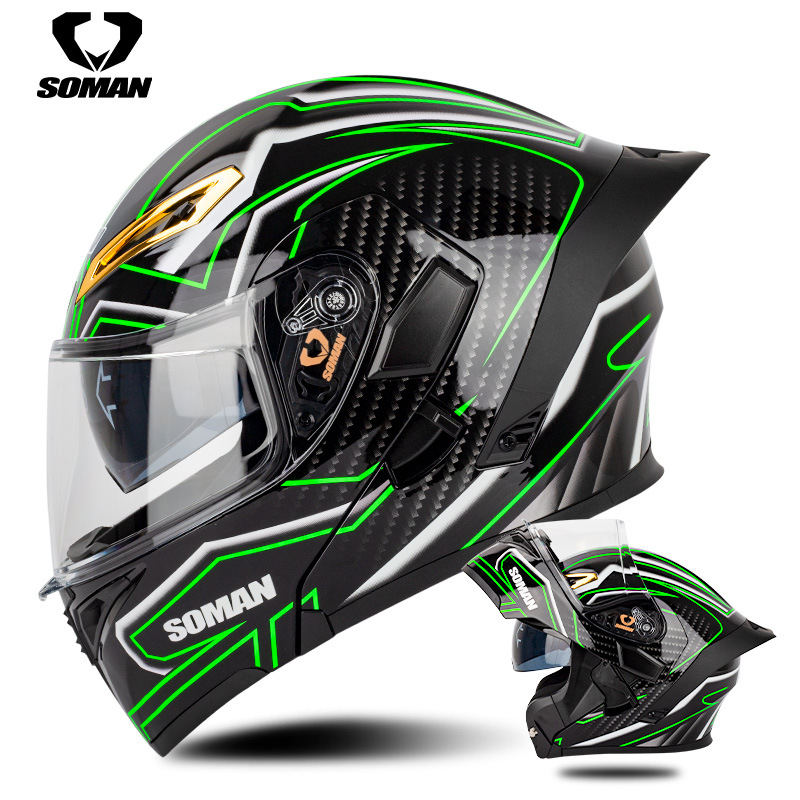 新しい到着 SOMAN バイク フルフェイス おしゃれ UVカット ヘルメット バイクウェア・装備