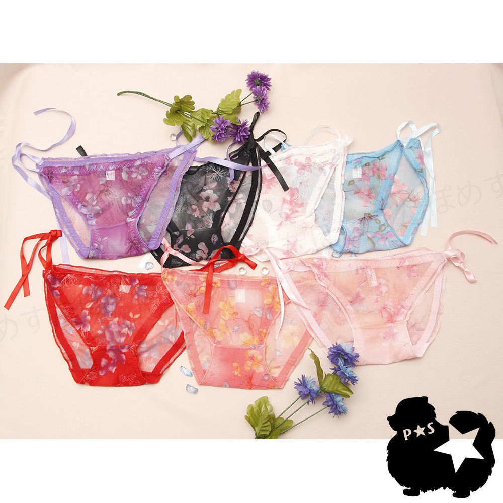シースルー 花柄 パンティー