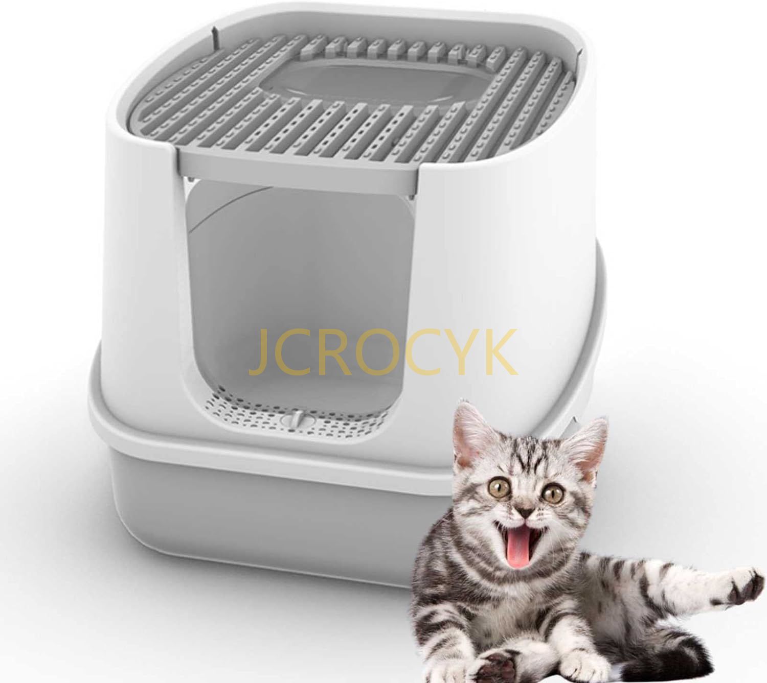 2024 新款 猫 システムトイレ 猫トイレ 大型 猫用トイレ本体 一体成形