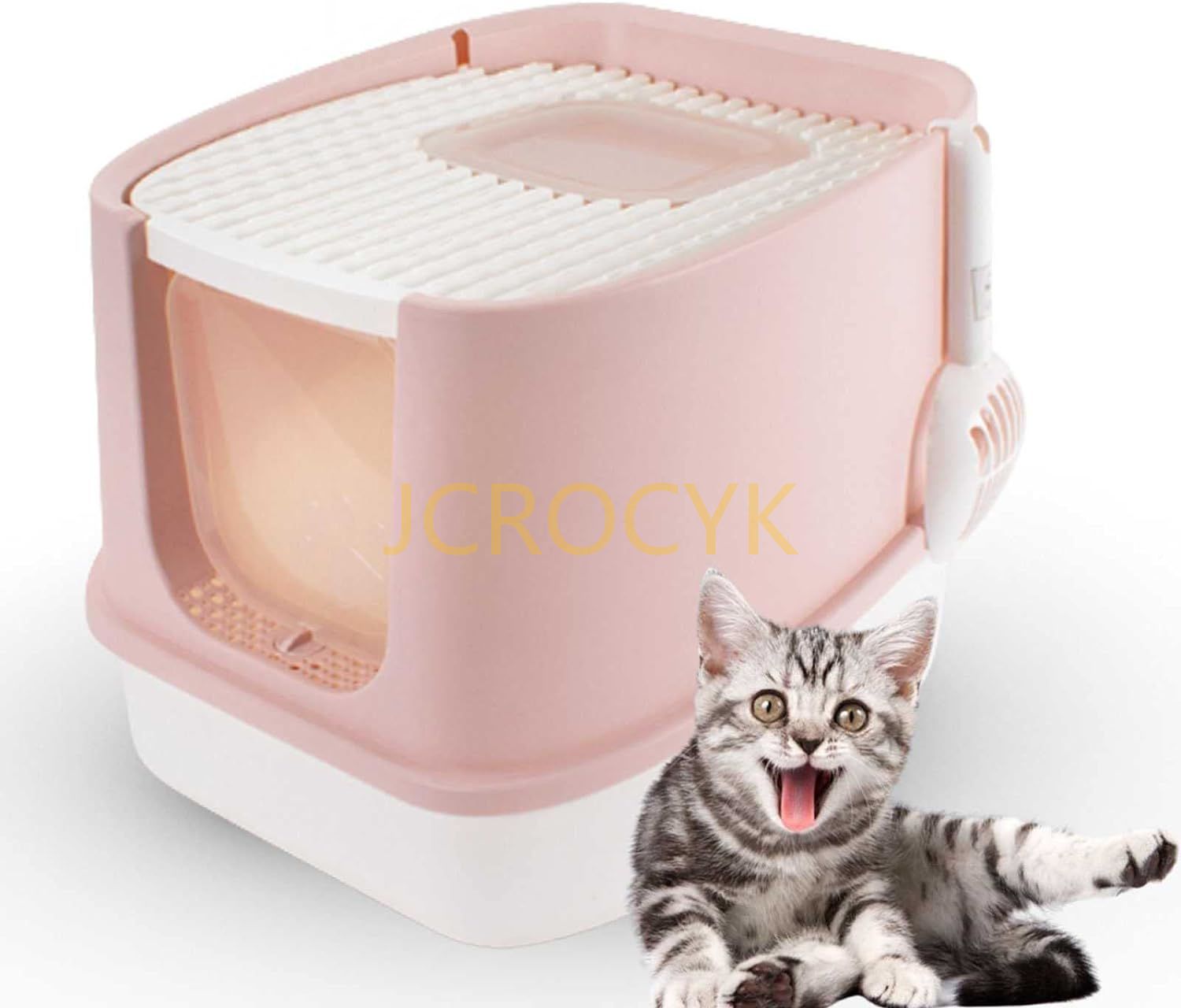 2024 新款 猫 システムトイレ 猫トイレ 大型 猫用トイレ本体 一体成形