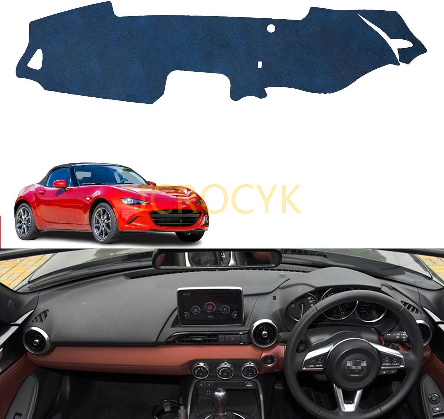 マツダ ロードスター MX-5 専用ダッシュボードマット 日焼け防止