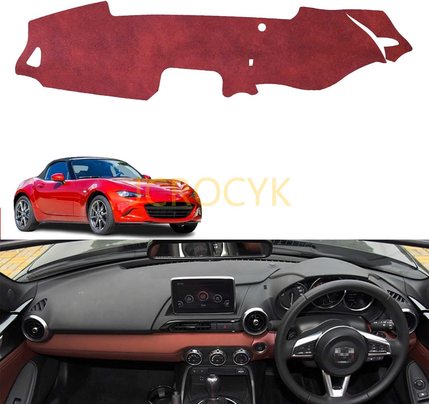 マツダ ロードスター MX-5 専用ダッシュボードマット 日焼け防止