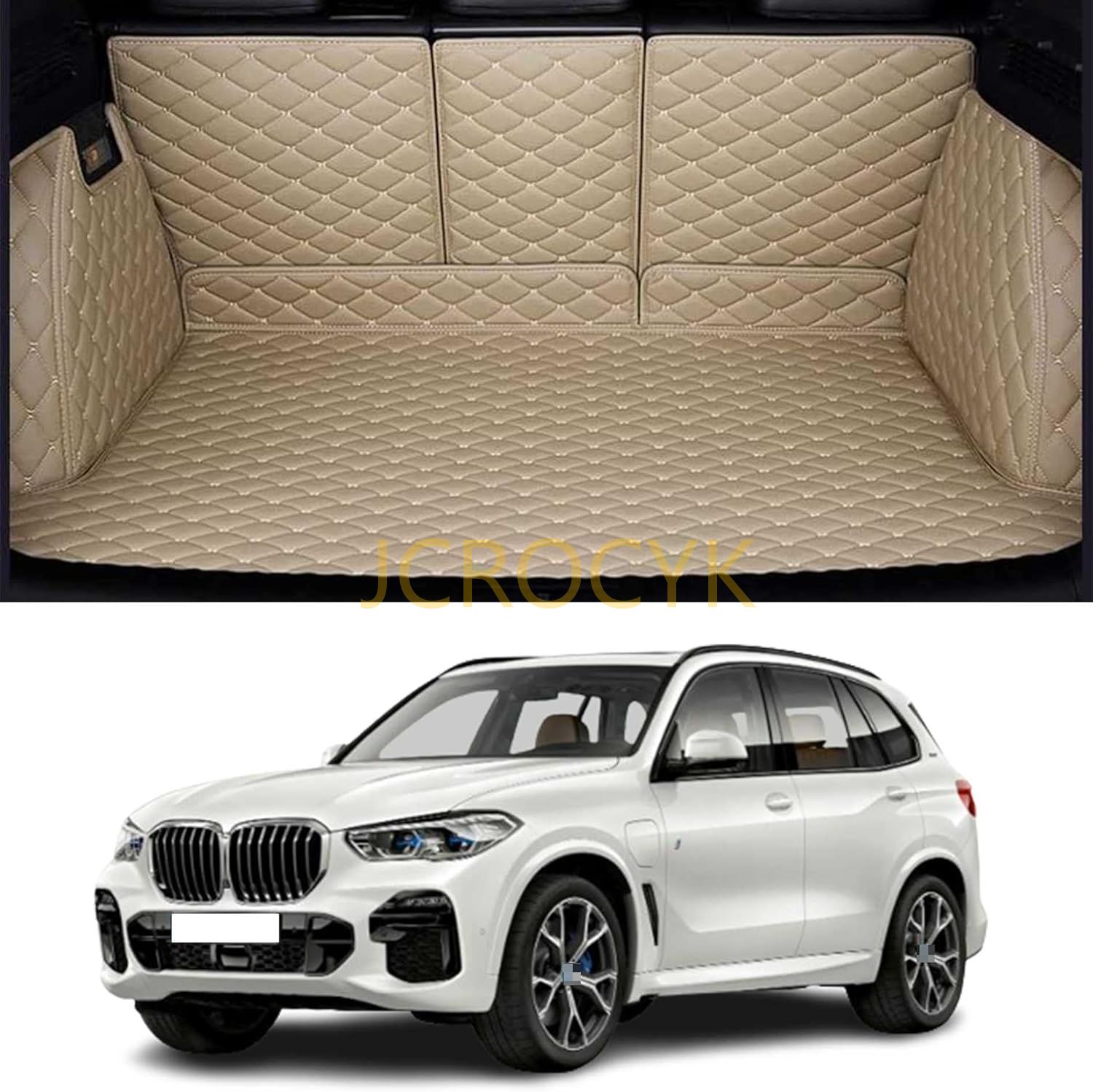 トランクマット カスタム 車のトランクマット BMW X5 F15 2014-2018 / G05 2019-2022 5人乗 車種専用設計ラゲッジマット 防水 滑り防止 耐汚れ 3Dフルカバーカ｜pomp-fruits｜02