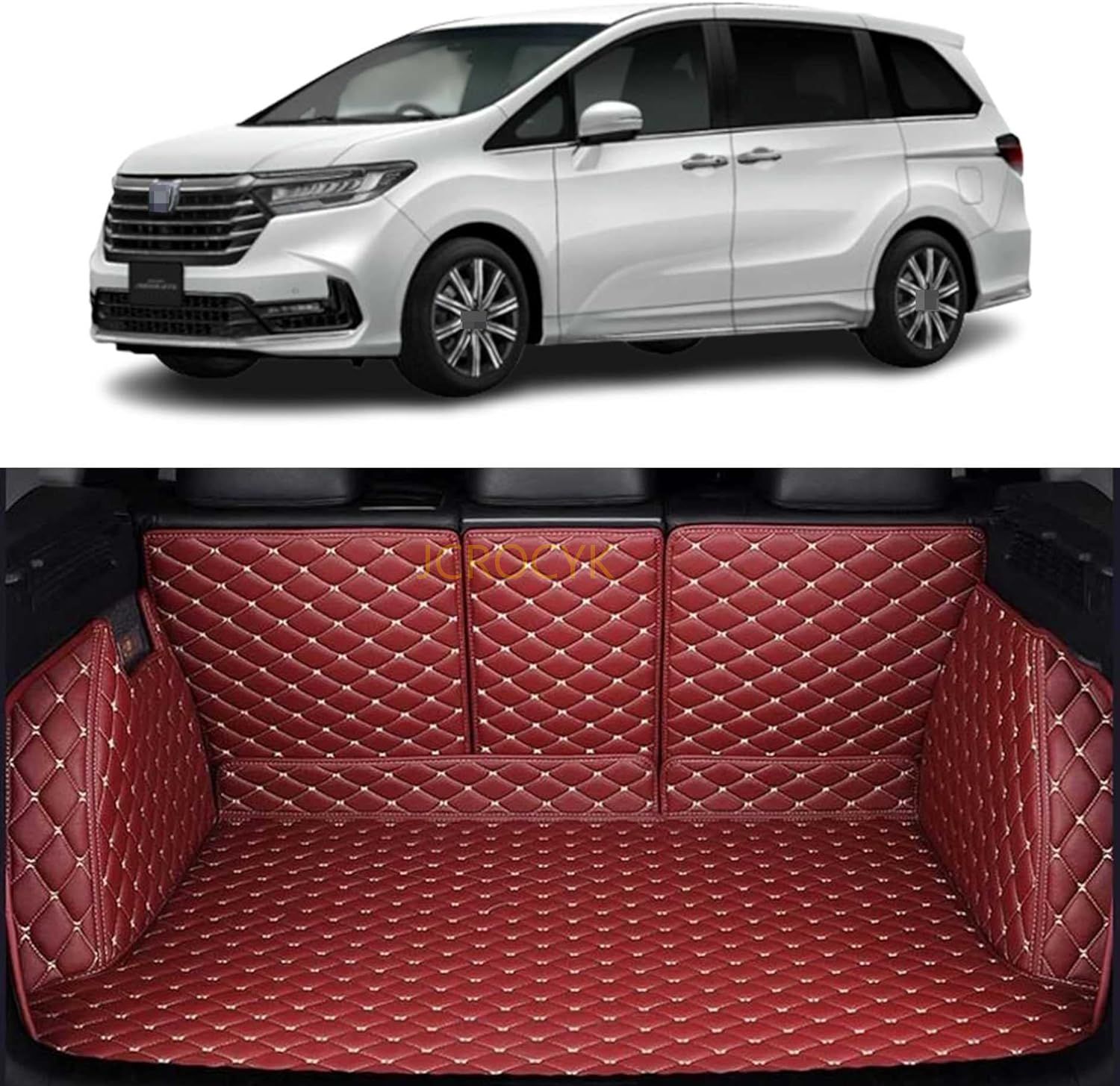 7人乗り】カスタム 車のトランクマット ホンダ オデッセイRC系 Odyssey
