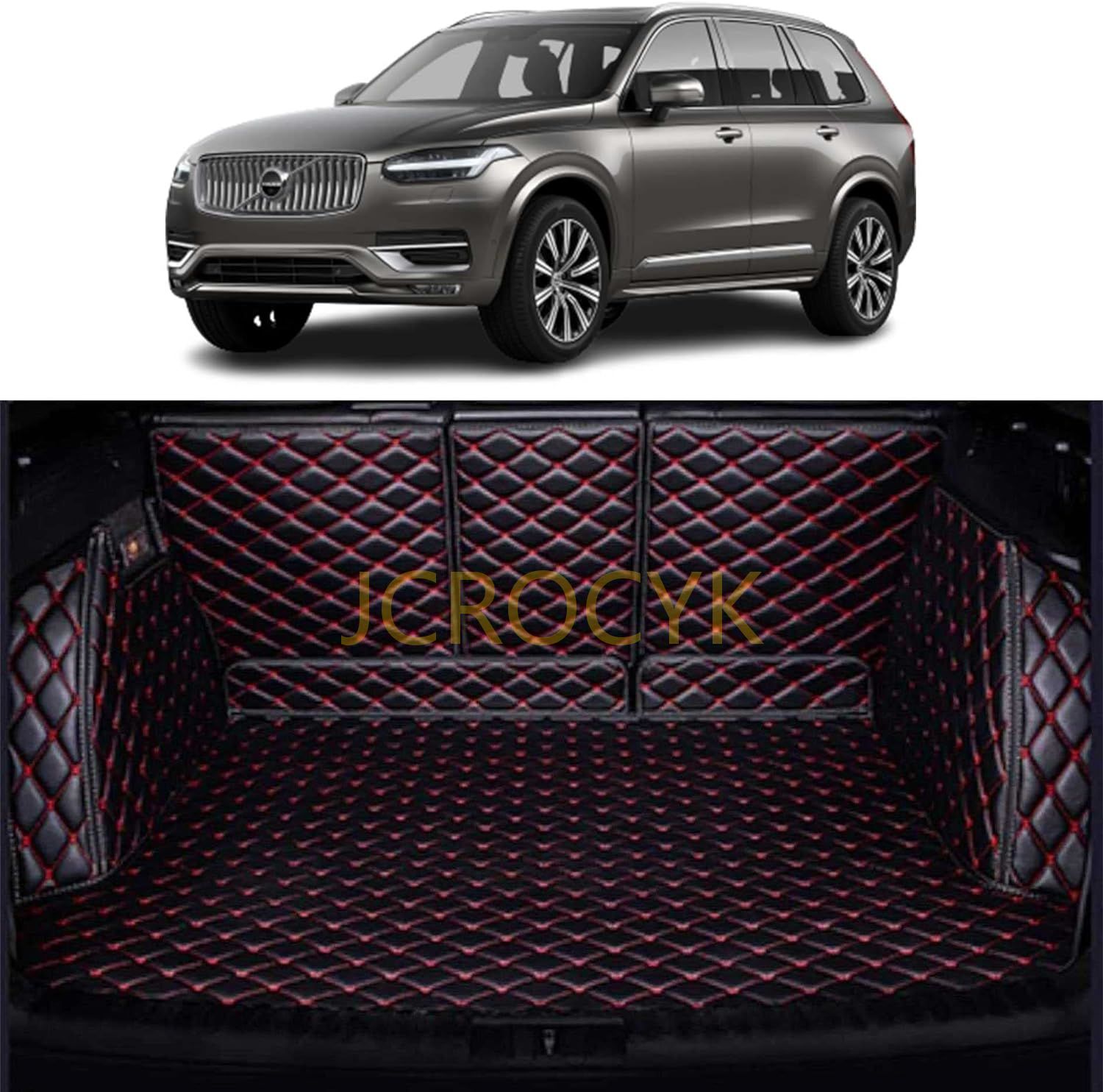 トランクマット ボルボXC90 2015-2021 カスタムXPE レザー ラゲッジマット カーゴマット フルセット防水車トランクマット  すべての天気、 耐摩擦、 耐汚れ、 内 : jcrocyk3008a714 : JCROCYK - 通販 - Yahoo!ショッピング