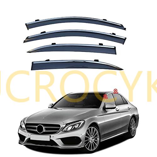 Benz純正サイドバイザーフロント•リア左右セットCクラス(W205)セダン用 Benz純正サイドバイザーフロント•リア左右セットCクラス(W205