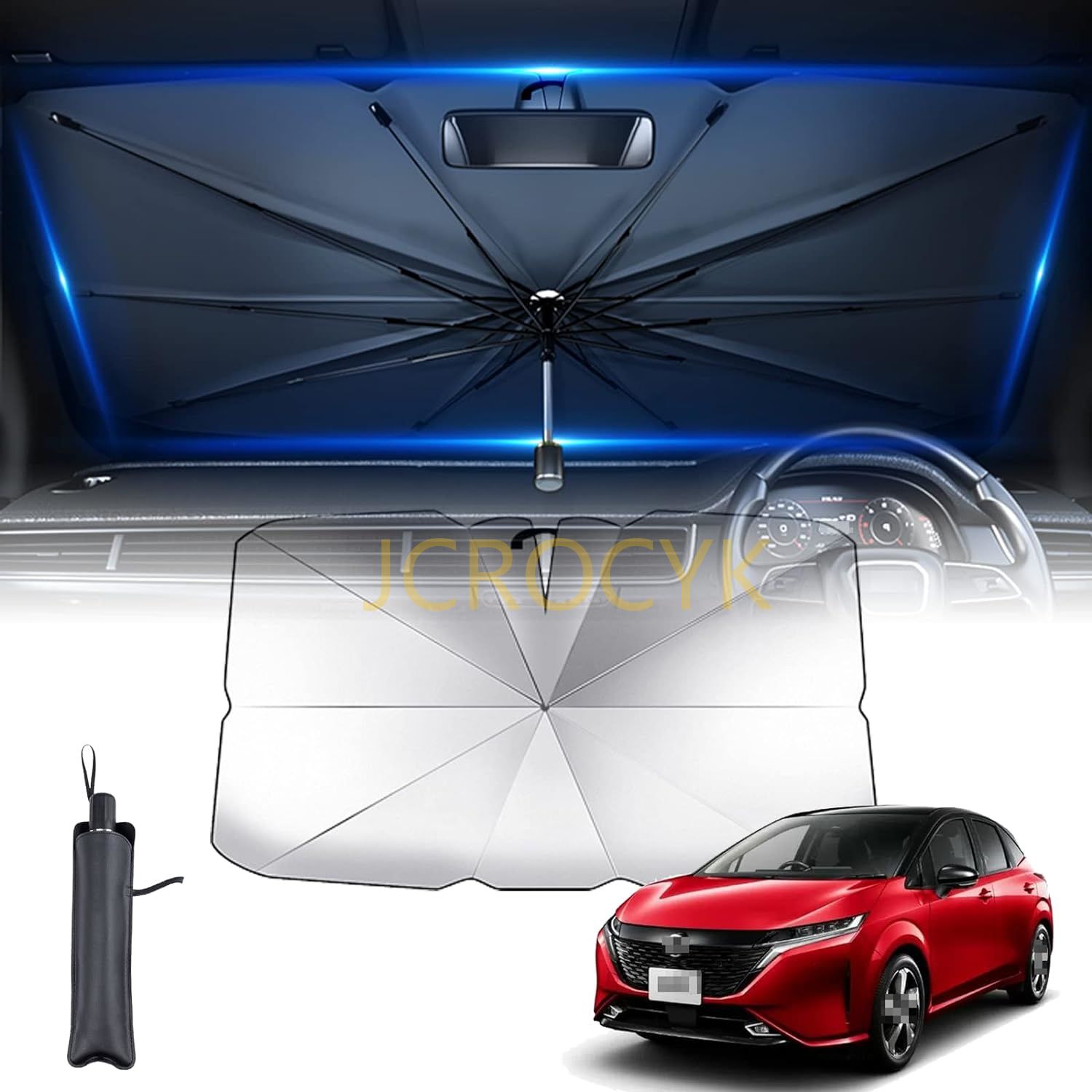 汎用機種 に適し日産デイズ ルークス (2020~現行) 車用サンシェード 傘