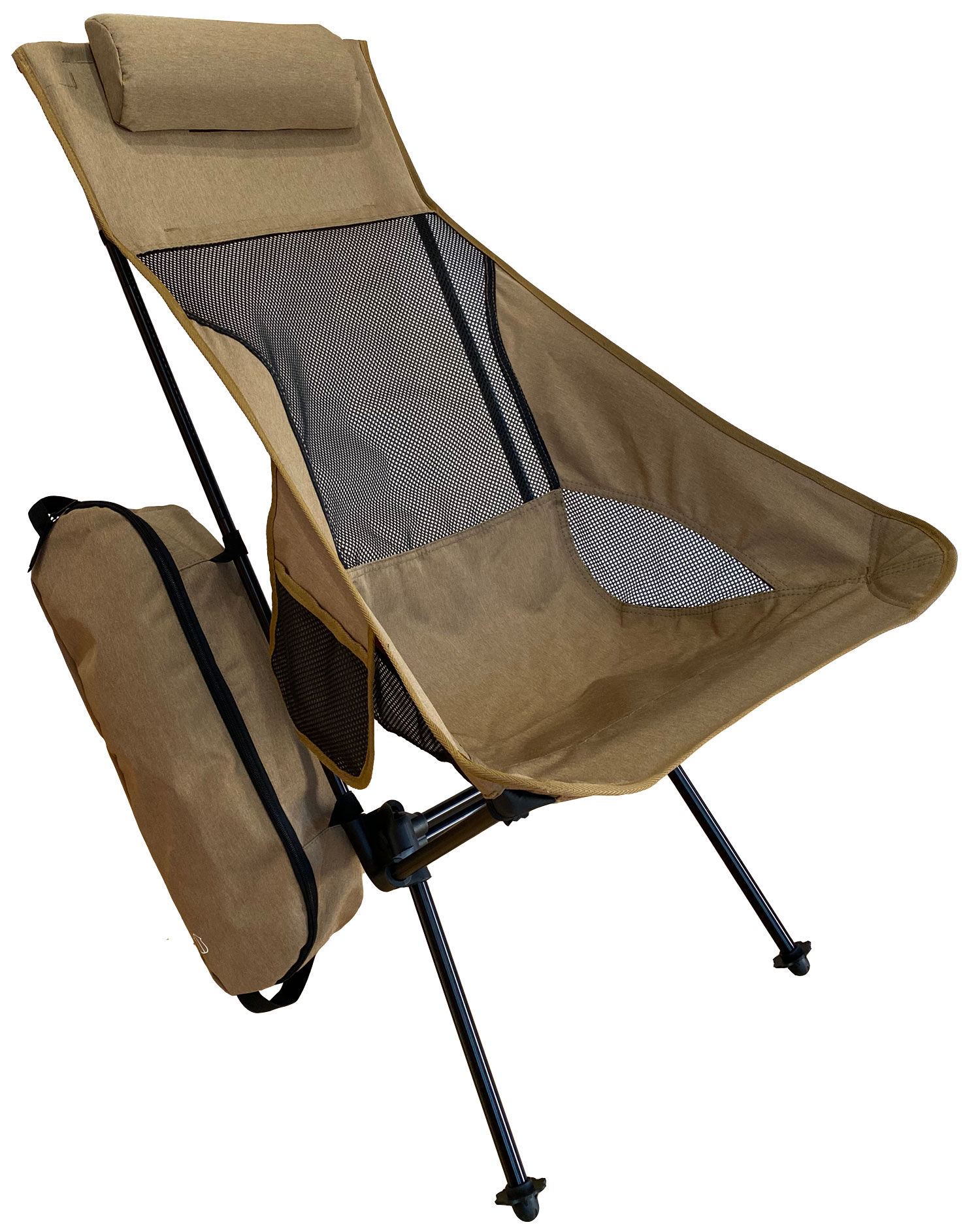 アウトドアチェア キャンプ椅子 ウルトラライトフィットチェア2.0 ワイドハイバック 幅広奥行きゆったりタイプ｜poncotan｜03