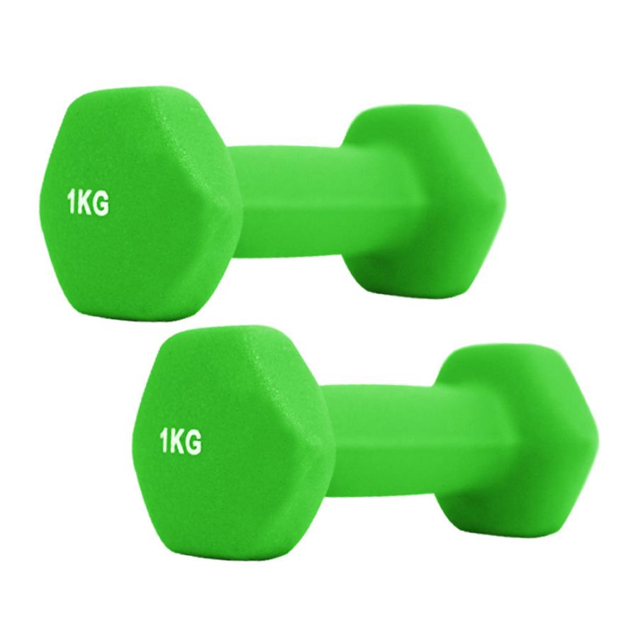 ダンベル 1kg 2個セット カラーダンベル 筋トレ メンズ レディース