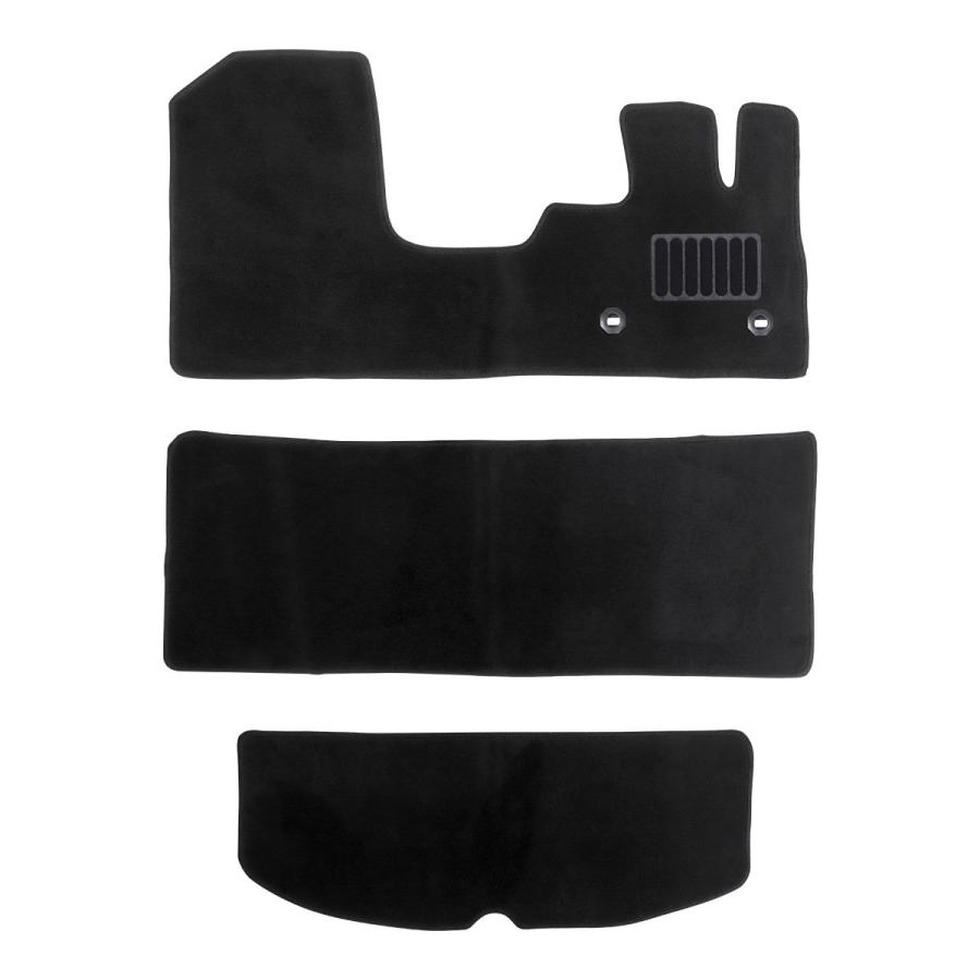 フロアマット Nワゴン エヌワゴン N-WGNカスタム JH3 JH4 ホンダ 3P 3点セット HONDA カーマット フルセット カー 黒 運転席 助手席 お掃除簡単 汚れ防止