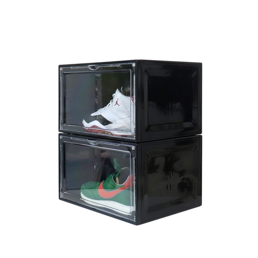 シューズボックス シューズラック 3個セット シューズケース スニーカーボックス クリア 靴 収納 靴箱 ラック スタッキング おしゃれ |  | 01