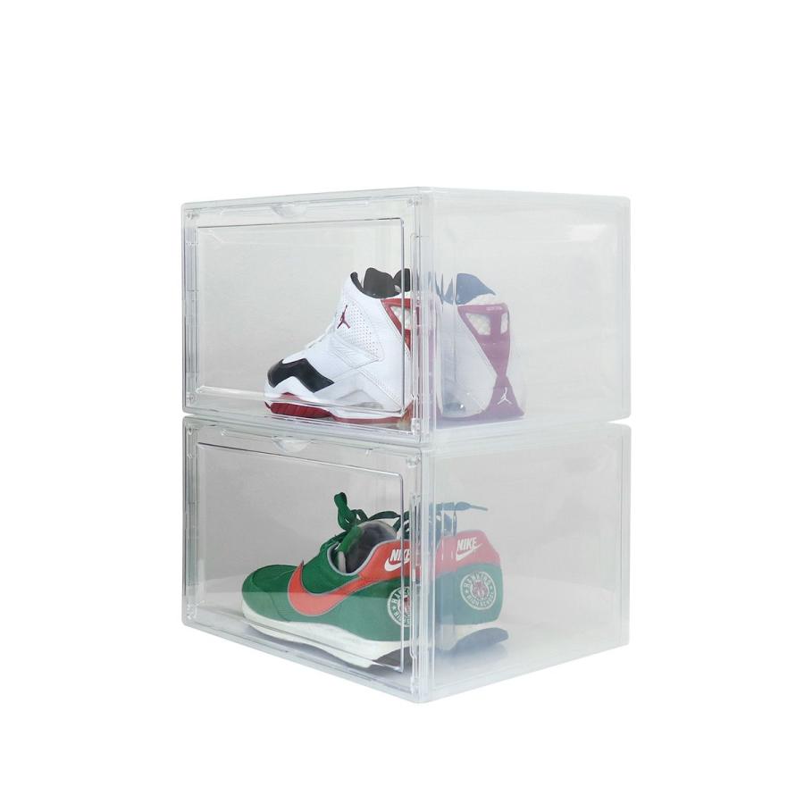 シューズボックス シューズラック 3個セット シューズケース スニーカーボックス クリア 靴 収納 靴箱 ラック スタッキング おしゃれ |  | 02
