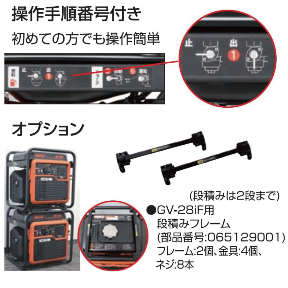 こ*郎様 【新品・未使用】インバーター発電機　定格1.8kva【箱凹有】 インバーター発電機 定格出力1.8kVA 正弦波100V 防音型 PSE認証