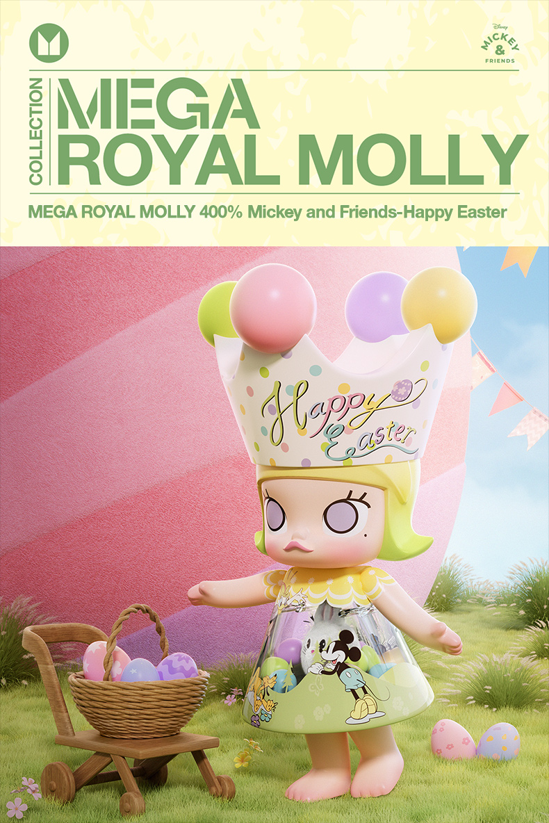 POP MART（ポップマート） POP MART MEGA ROYAL MOLLY 400% Mickey and