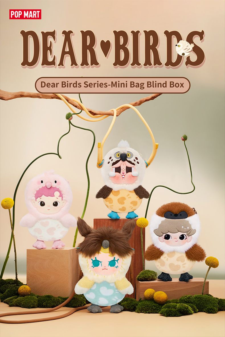 POP MART（ポップマート） POP MART Dear birds シリーズ ミニバッグ