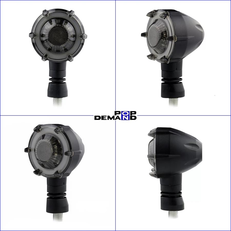 ◇即納◇汎用 12V 流れる LED ウインカー 砲弾型 ポジション:青 1台分4