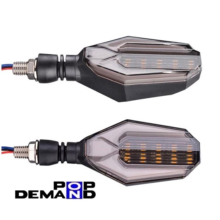 ◇即納◇汎用 12V オクタゴン LED ウインカー 青 2個セット CB400SUPERボルドール CBR400R CBR400RR VFR400R｜popondemand｜04