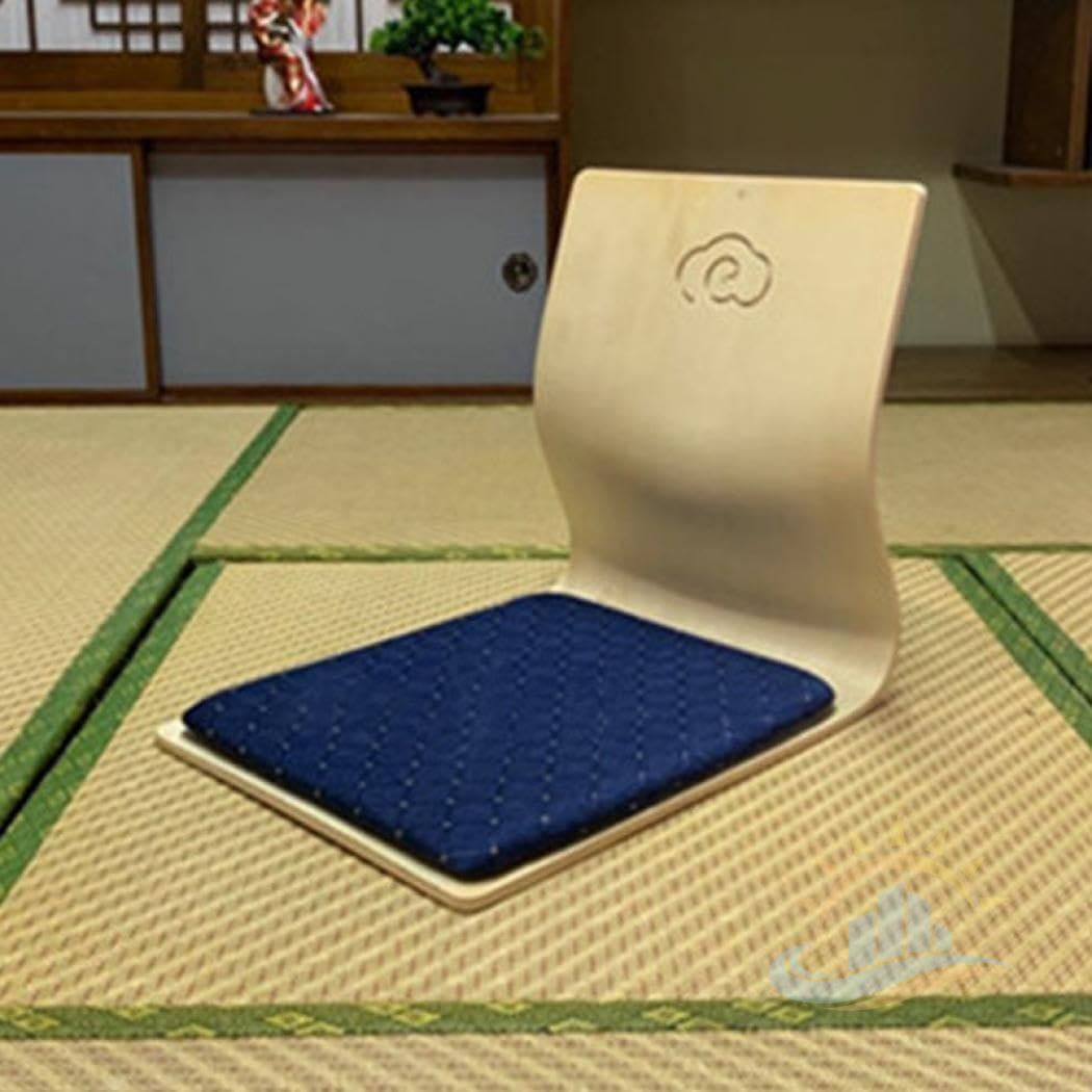 和座椅子座椅子木製 クッション付きお座敷 背もたれチェアコンパクト