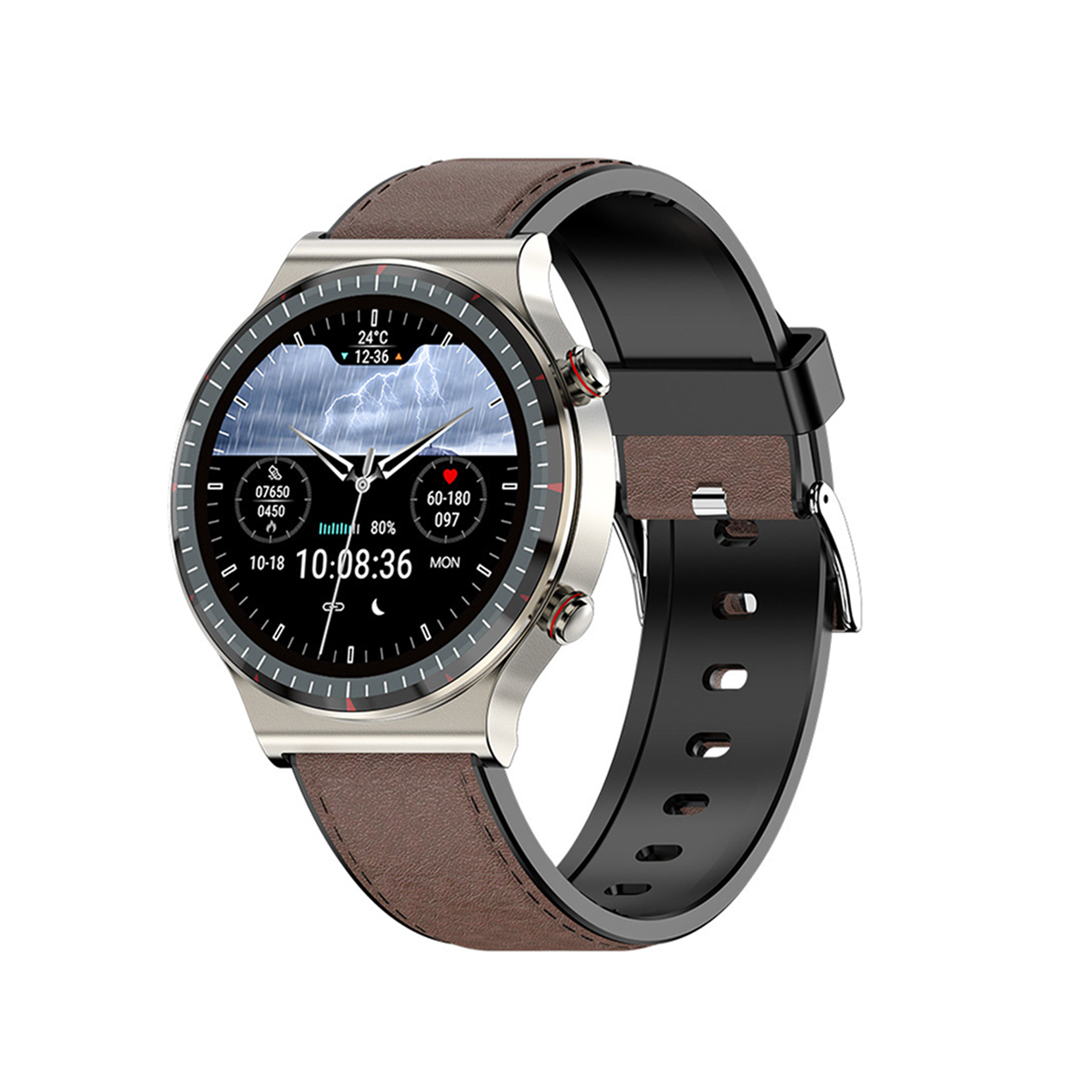 スマートウォッチ 日本製センサー 医療レベル心電図ECG+PPG 血圧 血中酸素 24時間体温測定 高精度心拍数 睡眠管理 呼吸率 歩数計 Line着信通知 iphone/Android | ブランド登録なし | 04