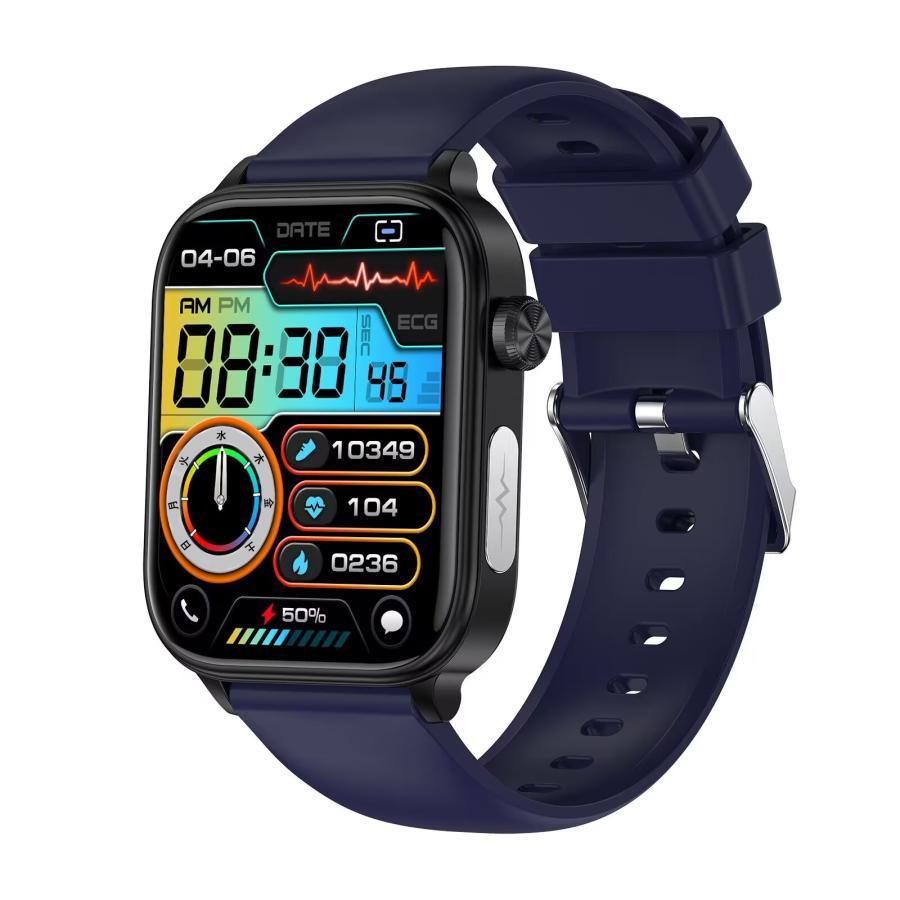 スマートウォッチ 日本製センサー 心電図ECG+PPG 血糖値 血圧 血中酸素 皮膚温測定 BMI体脂肪 尿酸血中脂質 高精度心拍数 睡眠管理 呼吸率 歩数計 人気の画像