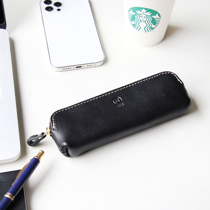 PORCO ROSSO（ポルコロッソ） ペンケース 本革 筆箱 筆入れ コンパクト