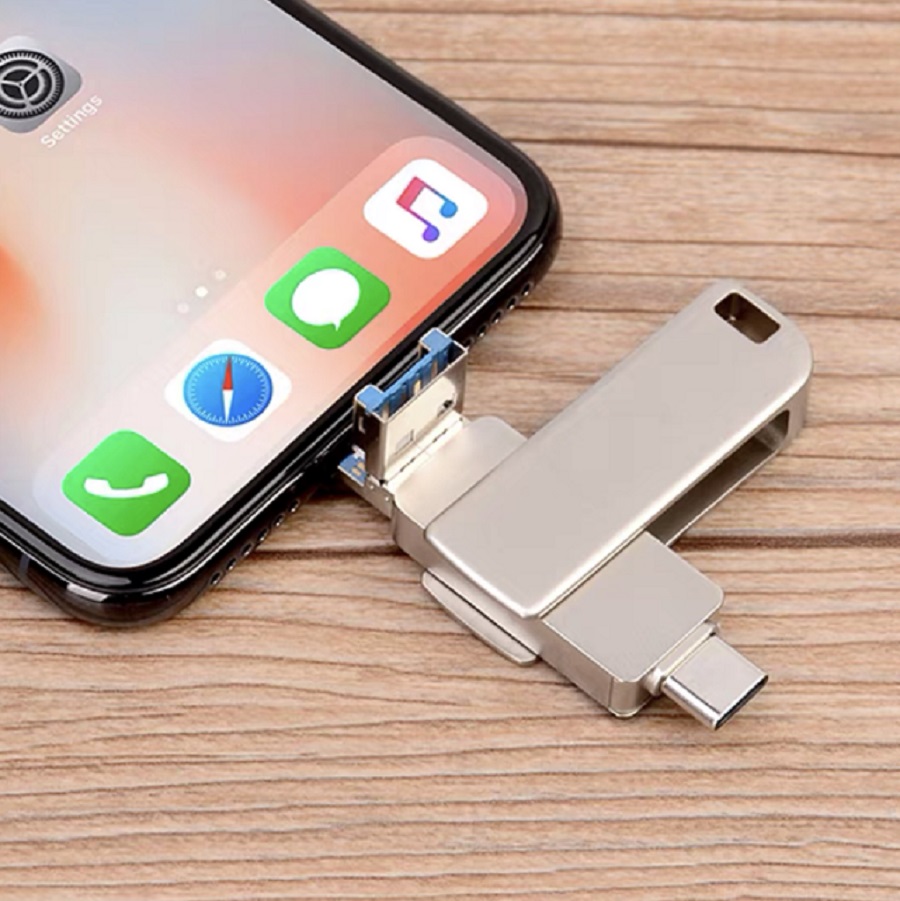 iPhone USBメモリ 128GB type-c lightning iPad USB3.0 データ移行