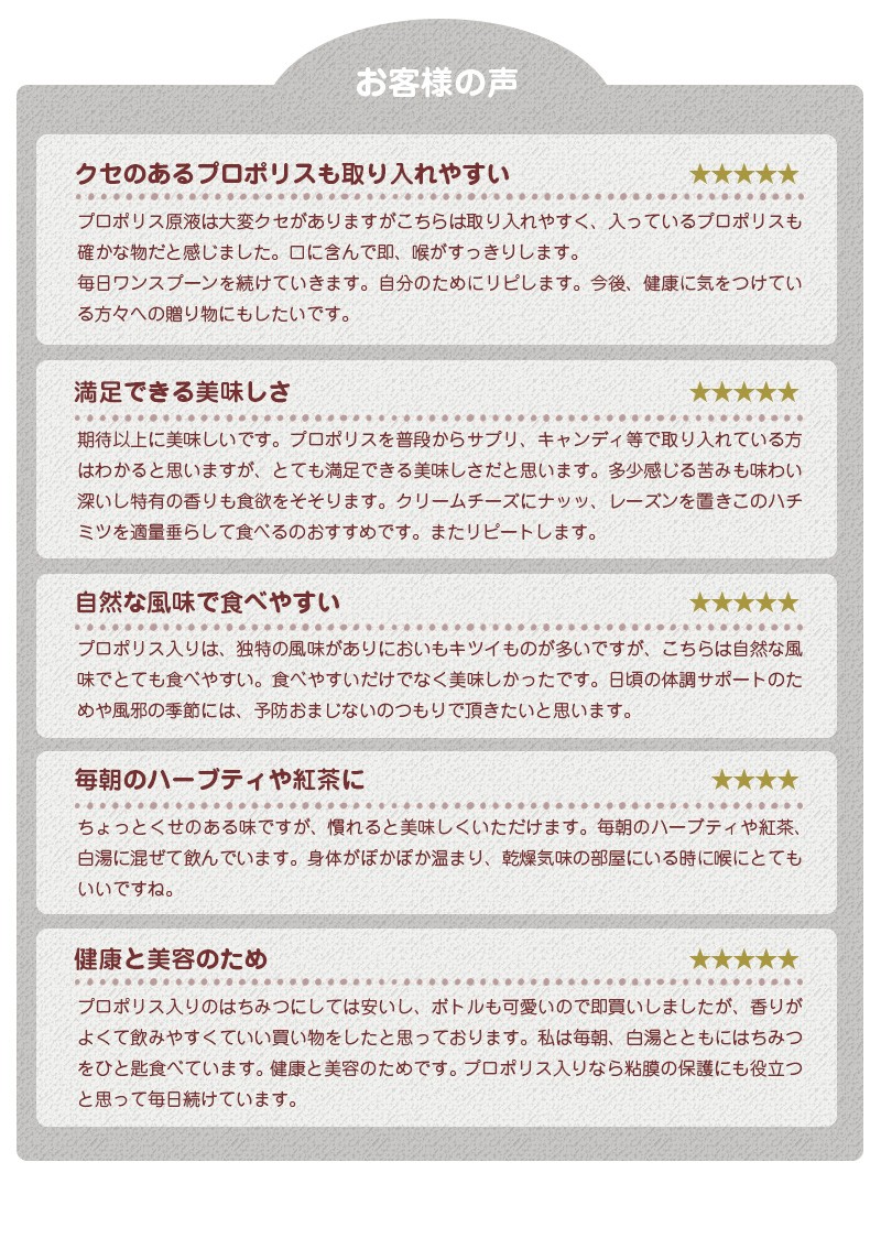 プロポリス入りはちみつ300g