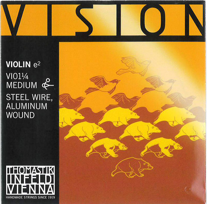 【Vision】ヴィジョンバイオリン弦 1E（VI01）1/4〜1/16サイズ｜positive