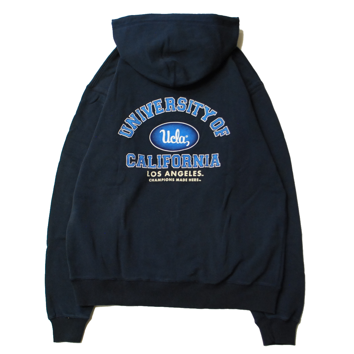 美品 90‘s USA製 UCLA オーバーロゴ ビッグフーディ パーカー 90's USA製 RUSSEL ATHLETIC Sweat Parka 