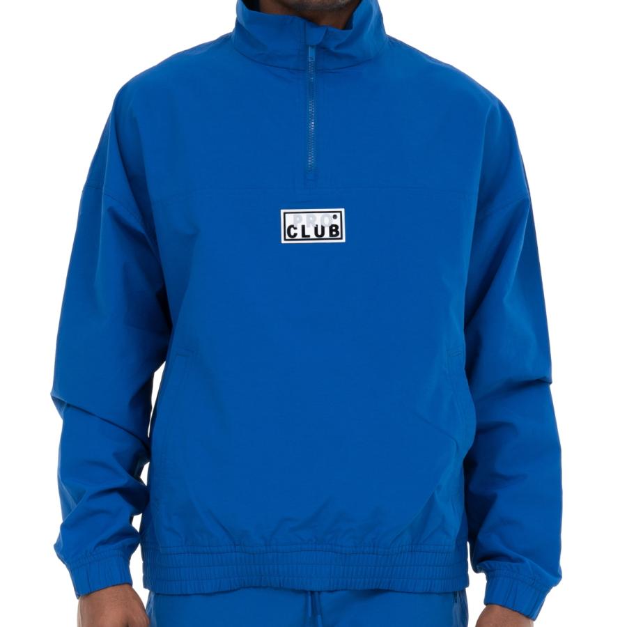 PRO CLUB プロクラブ COMFORT COTTON / NYLON HALF ZIP TRACK